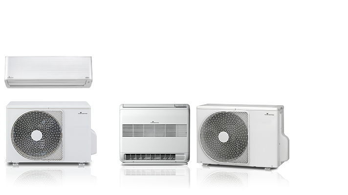 Billede af sortiment af luft-til-luft varmepumpe