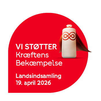 Vi støtter Kræftens Bekæmpelse