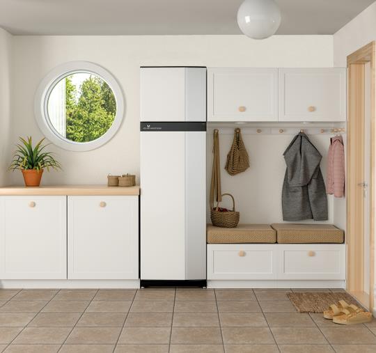 Vølund S735 boligventilationsvarmepumpe med varmtvandsbeholder