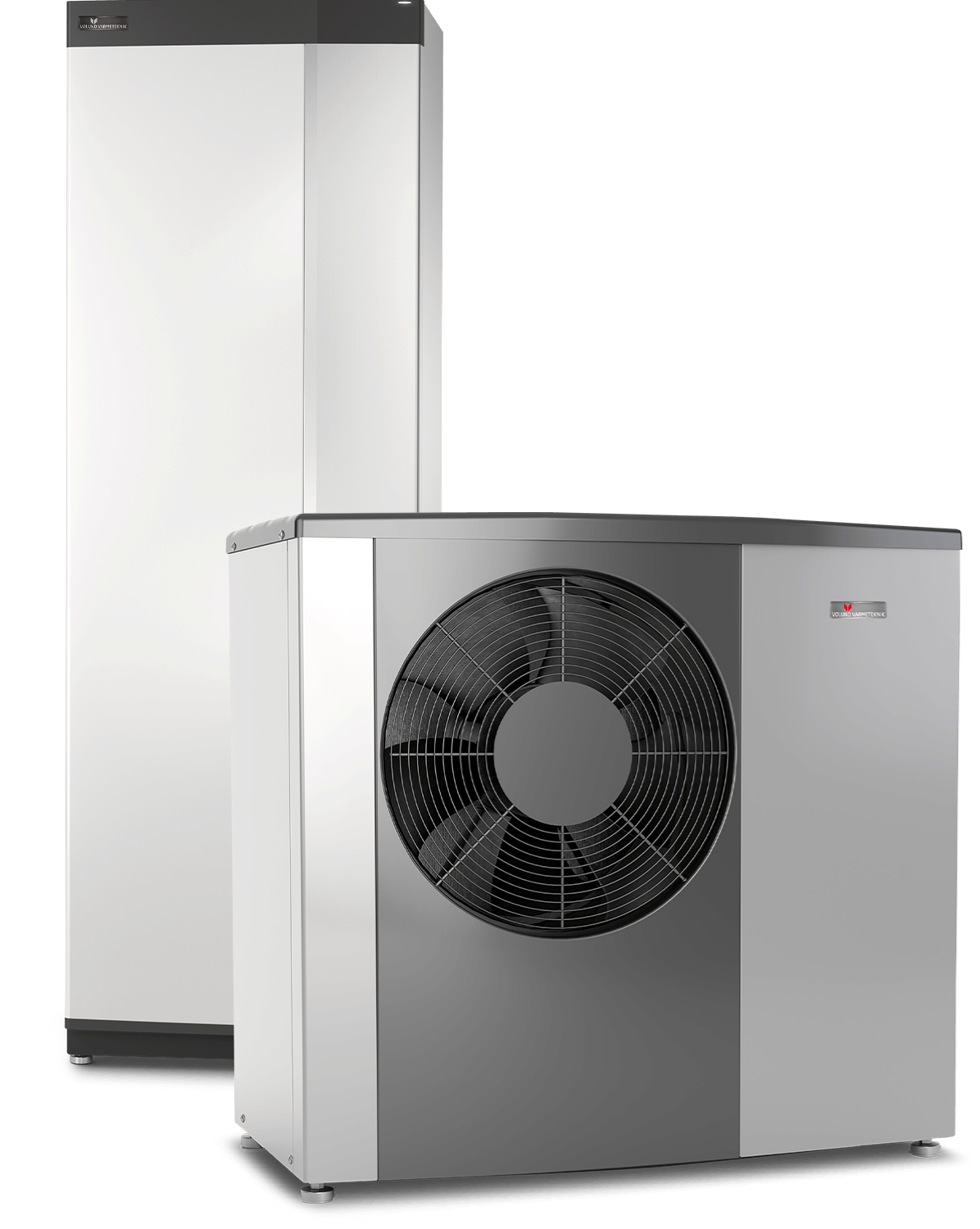 S2125 varmepumpen afgiver mindre lyd og behøver ikke en varmepumpeskjuler