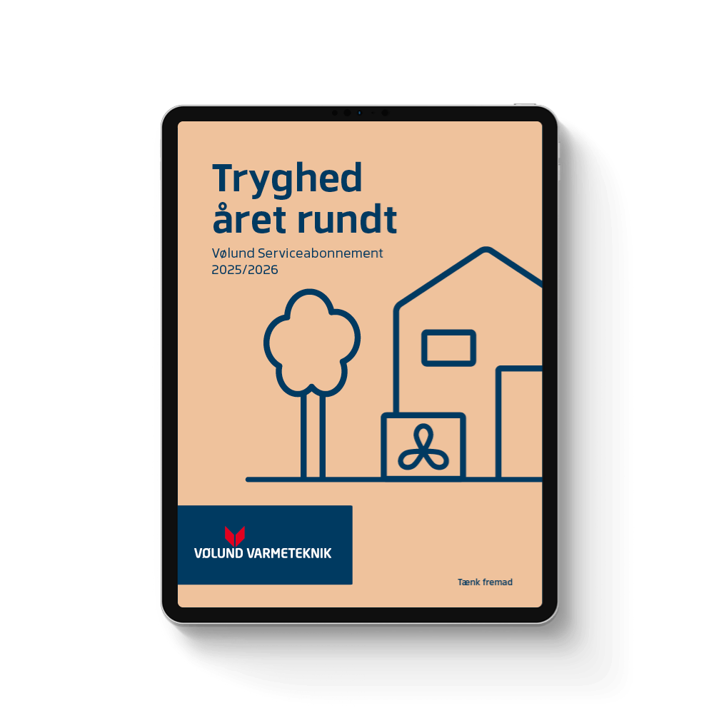 Få tryghed med vores varmepumpe service - se servicefolder
